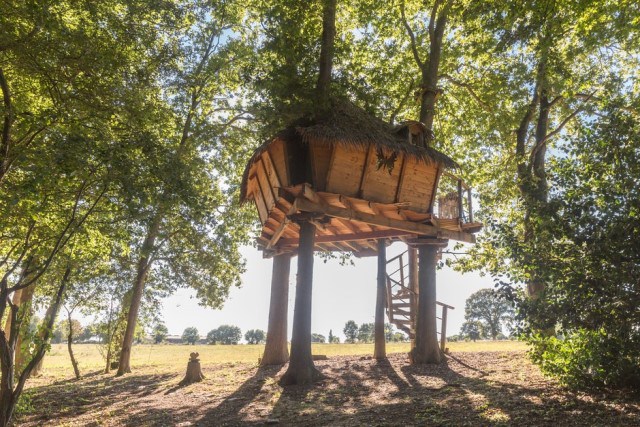 cabane dans les arbres normandie, séjour insolite