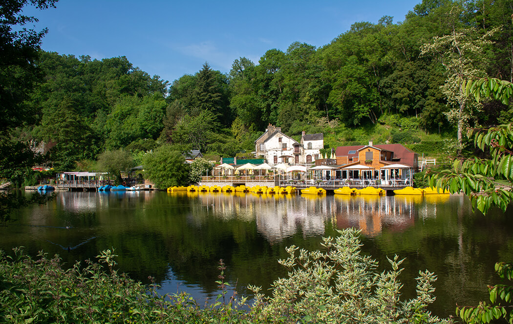 Camping Clécy vue Pédalo